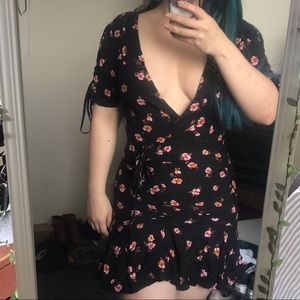 Figure Hugging Floral Dress